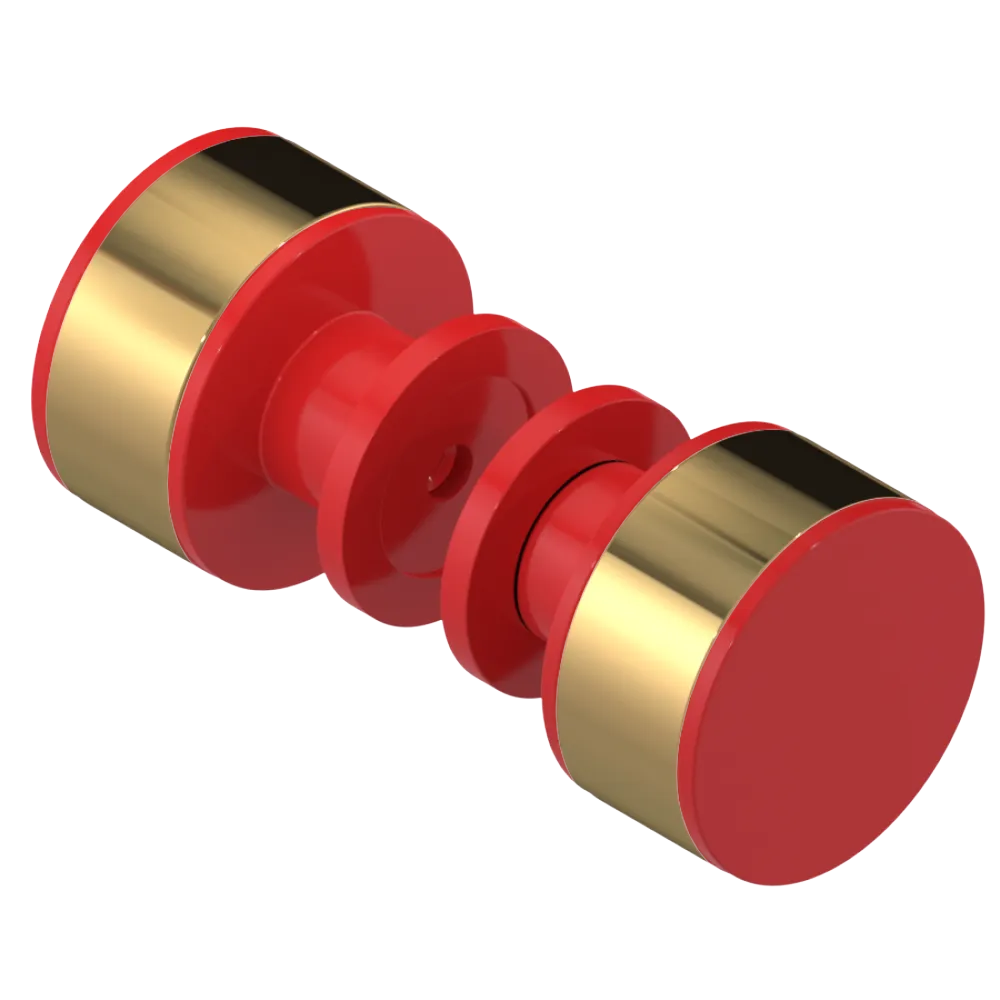 Rubinet Shower Door Knob (set) Red
