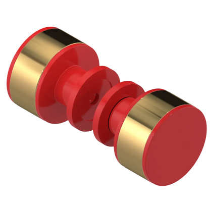 Rubinet Shower Door Knob (set) Red