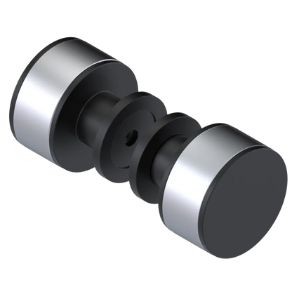 Rubinet Shower Door Knob (set) Matt Black
