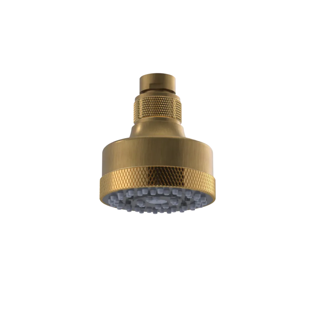 Rubinet 3 FUNCTION SHOWER HEAD Antique Brass Matt