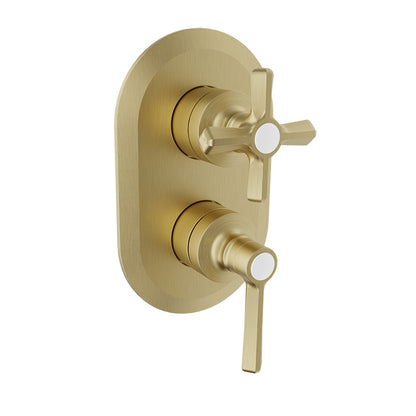 Baril Complete pressure balanced shower control valve with 3-way diverter (shared port)
