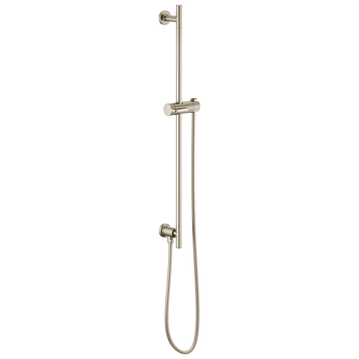 Essential Shower Series Linear Round Slide Bar With Hose - Brilliance® Brushed Nickel