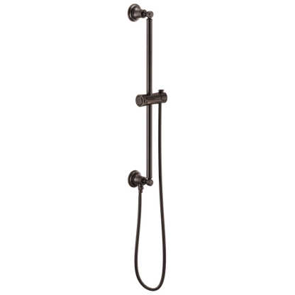 Essential Shower Series Classic Round Slide Bar With Hose - Venetian Bronze®