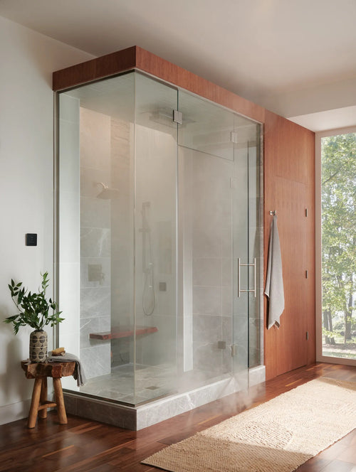 Frank Lloyd Wright Bath Collection by Brizo TempAssure Thermostatic Valve with 6-Function Integrated Diverter Trim - Less Handles lifestyle