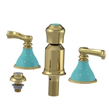 Rubinet Bidet Fitting with Spray, Diverter, and Vacum Breaker (Less Drain) Bright Brass