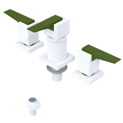 Rubinet Bidet Fitting with Spray, Diverter, and Vacuum Breaker (less drain) Matt White