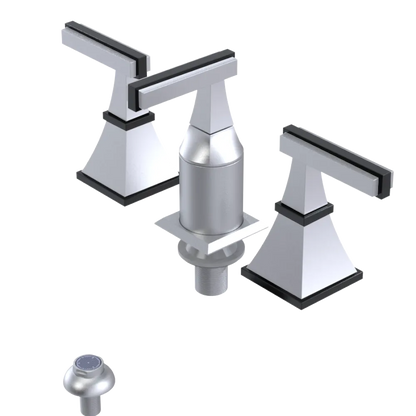 Rubinet Bidet Fitting with Spray, Diverter, and Vacum Breaker (Less Drain) Satin Chrome