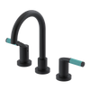 Rubinet Widespread Lav set (less drain) Matt Black