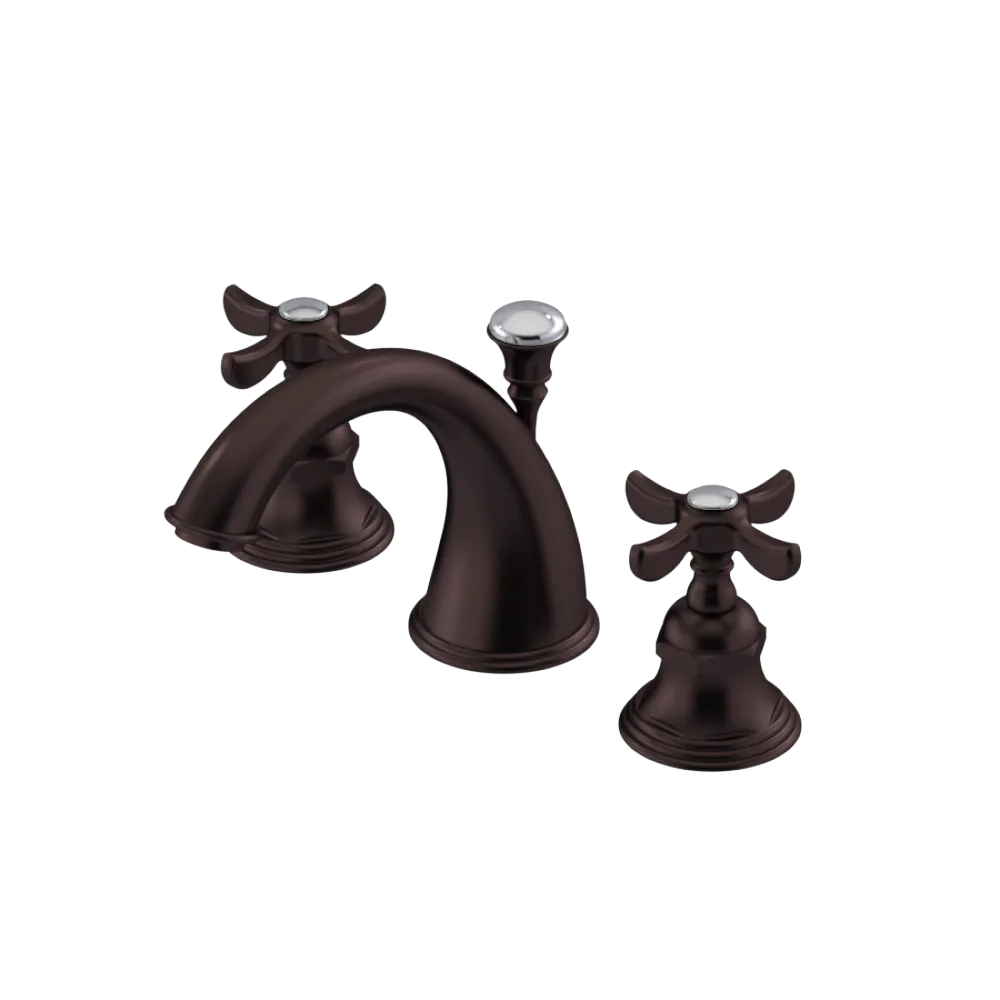 Rubinet Widespread Lav. Set. (less drain) Oil Rubbed Bronze