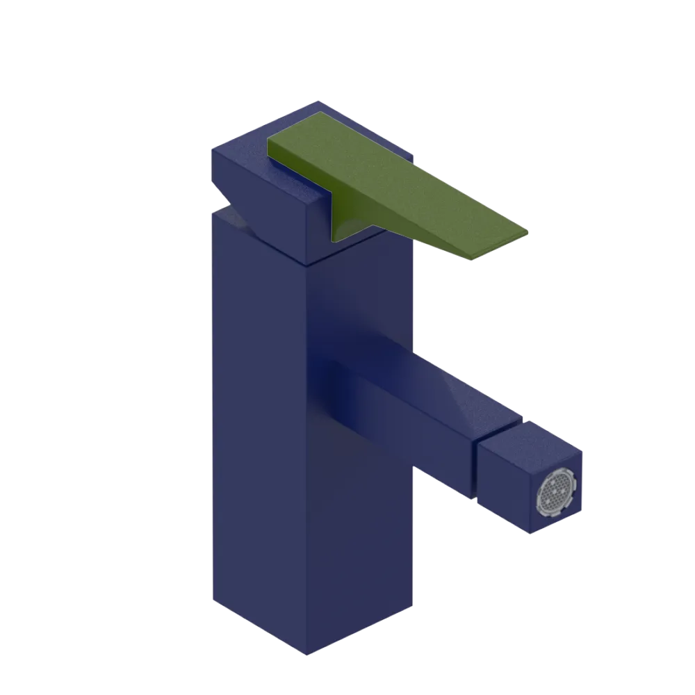 Rubinet Single Control Bidet Fitting (less drain) Midnight Blue