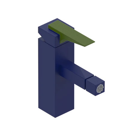 Rubinet Single Control Bidet Fitting (less drain) Midnight Blue