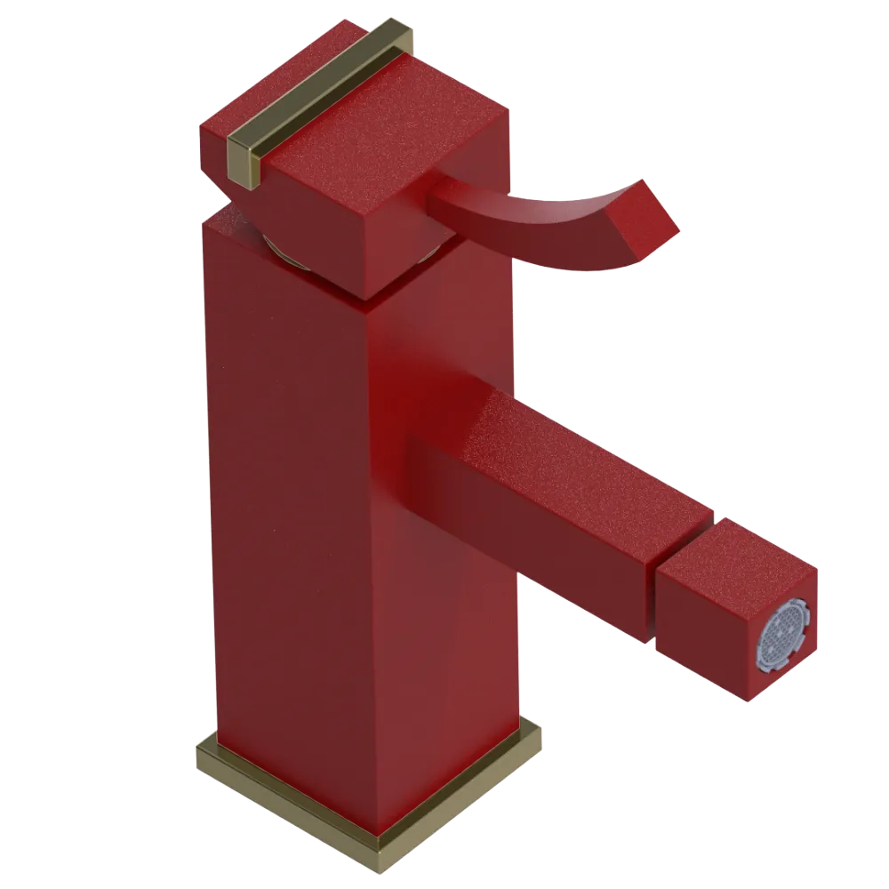 Rubinet Single Control Bidet Fitting (less drain) Maroon