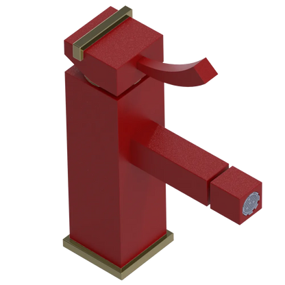 Rubinet Single Control Bidet Fitting (less drain) Maroon