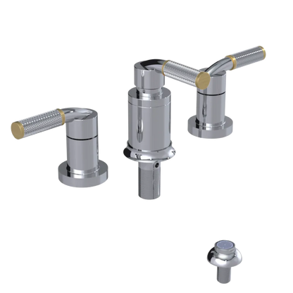 Rubinet Bidet Fitting with Spray, Diverter, and Vacum Breaker (Less Drain) Chrome