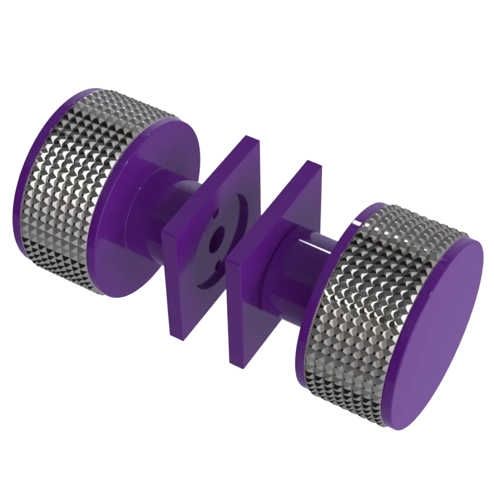 Rubinet Shower Door Knob (set) Purple Haze