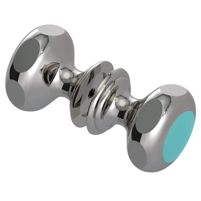 Rubinet Shower Door Knob (set) Polished Nickel