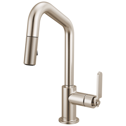 Brizo Pull Down Prep Faucet With Angle Spout Industrial Handle