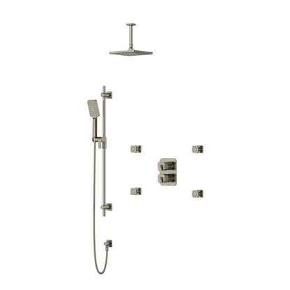 Riobel Equinox Shower Kit Type T/P Double Coaxinal With 4 Body Jets