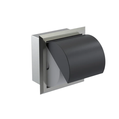 Rubinet RECESSED TOILET PAPER HOLDER Satin Nickel