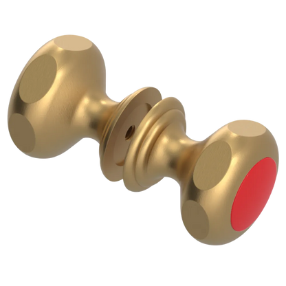 Rubinet Shower Door Knob (set) Satin Gold