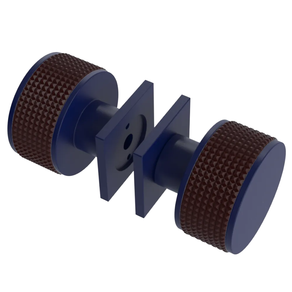 Rubinet Shower Door Knob (set) Midnight Blue