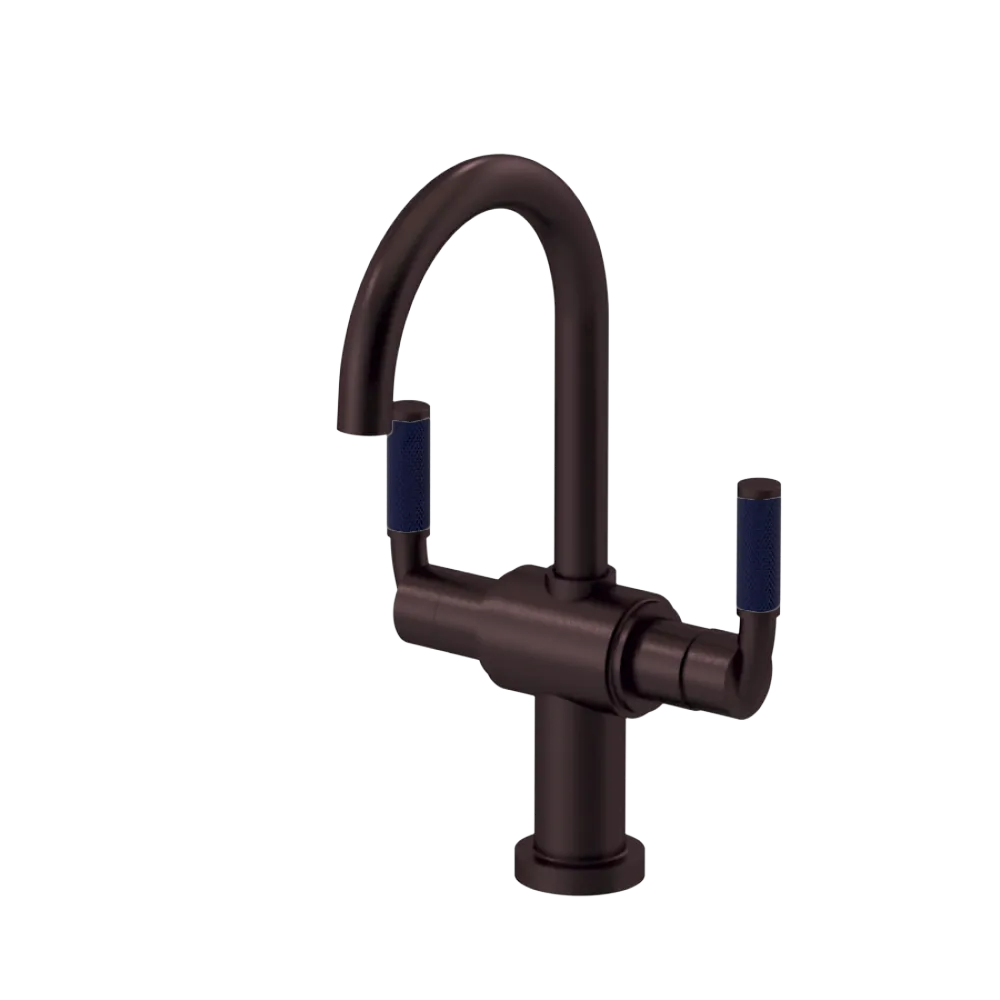 Rubinet Single Hole Dual Handle Lav. Set. (less drain) Oil Rubbed Bronze