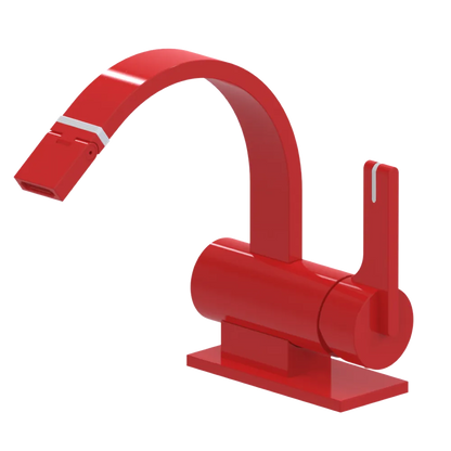 Rubinet Single Control Bidet Fitting (less drain) Red