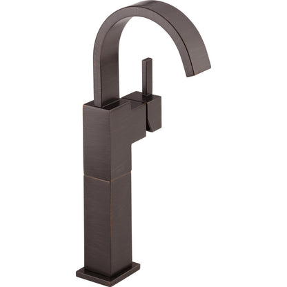 Vero Vero: Single Handle Lavatory Faucet With Riser - Venetian Bronze