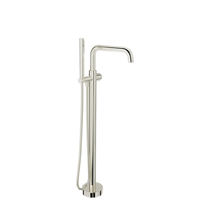 Baril Floor-mounted tub filler with hand shower (without handle)