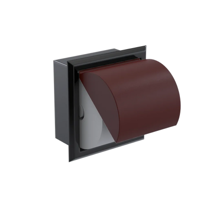 Rubinet RECESSED TOILET PAPER HOLDER Black