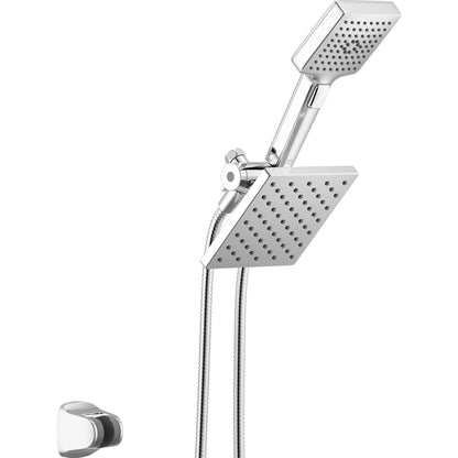 Universal Showering 6.5" Square. Sh 4.5" 4F R. Hs Combo 1.75 GPM - Chrome