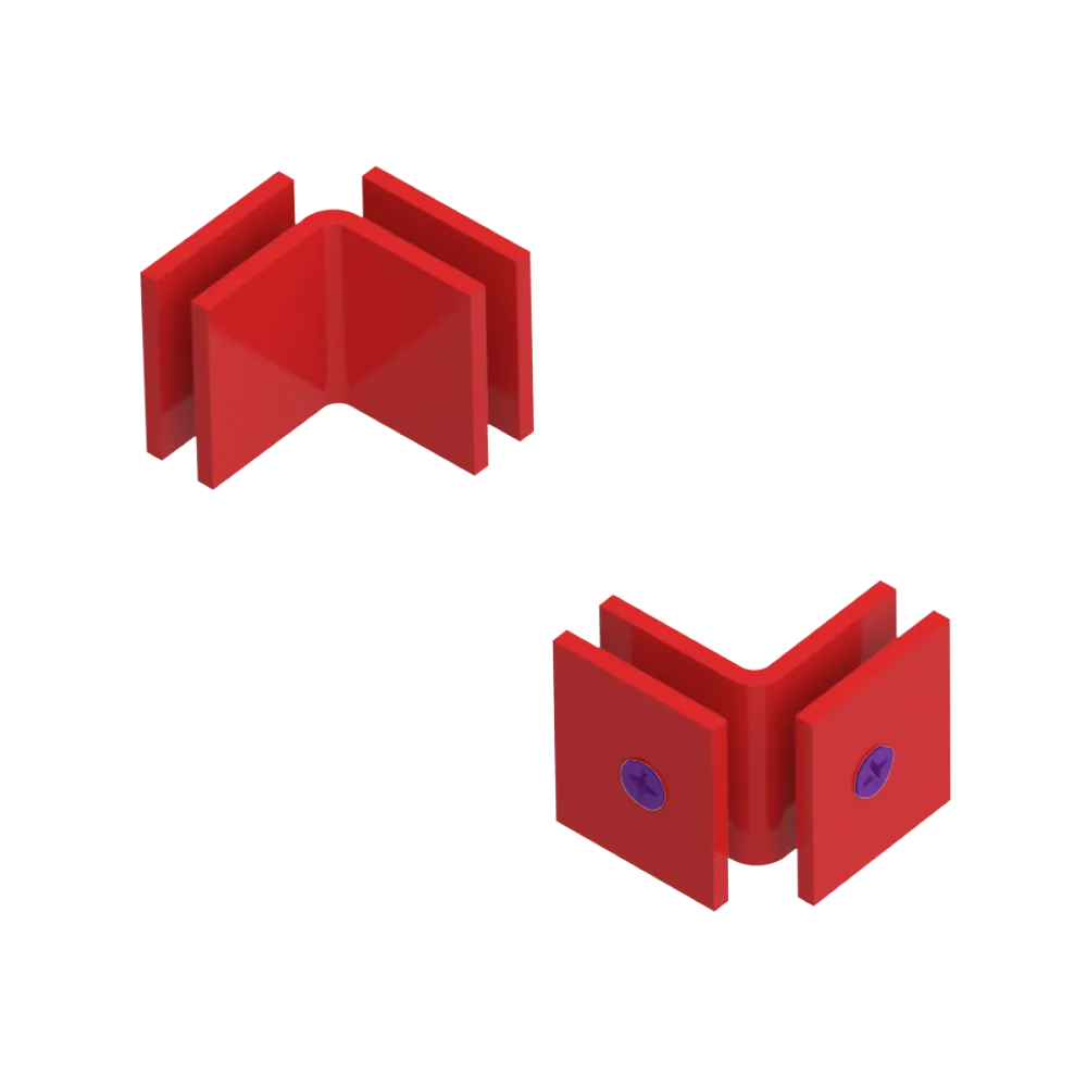 Rubinet 90 Glass to Glass Open Face Red