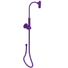 Rubinet Hand Held Shower Bidet with Extended Reach & Dual Function Spray Including Wall Bracket with Supply & Hose (Round) Purple Haze