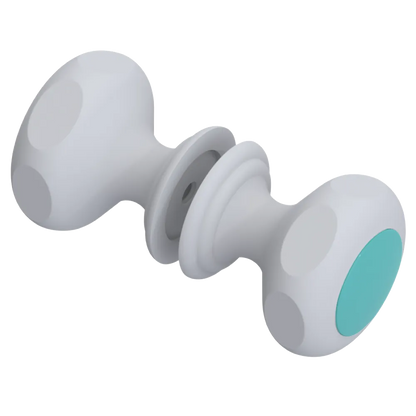 Rubinet Shower Door Knob (set) Matt White