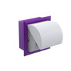 Rubinet RECESSED TOILET PAPER HOLDER Purple Haze