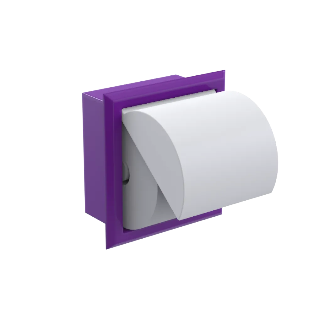 Rubinet RECESSED TOILET PAPER HOLDER Purple Haze