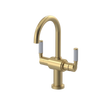 Rubinet Single Hole Dual Handle Lav. Set. (less drain) Satin Brass