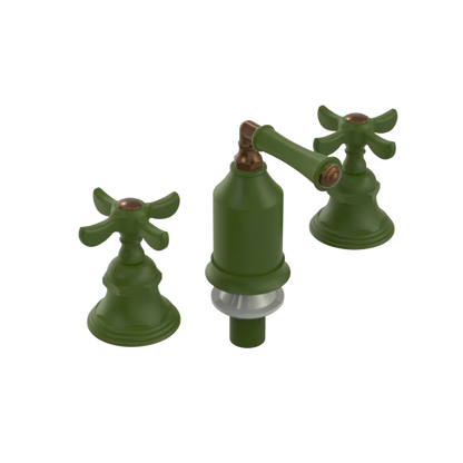 Rubinet Bidet Fitting with Spray, Diverter, and Vacum Breaker (Less Drain) Green Envy