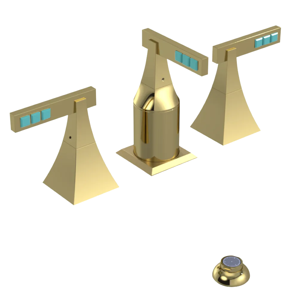 Rubinet Bidet Fitting with Spray, Diverter, and Vacum Breaker (Less Drain) Natural Brass