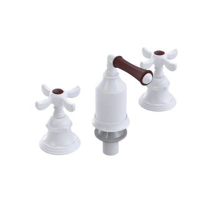 Rubinet Bidet Fitting with Spray, Diverter, and Vacum Breaker (Less Drain) White