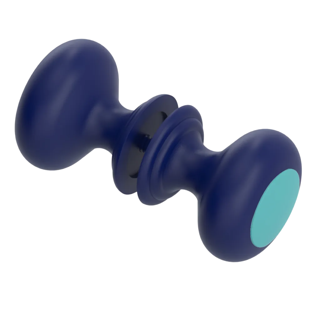 Rubinet Shower Door Knob (set) Midnight Blue