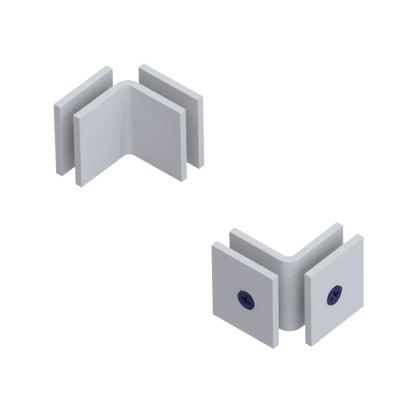 Rubinet 90 Glass to Glass Open Face Matt White