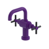 Rubinet Single Hole Dual Handle Lav. Set. (less drain) Purple Haze
