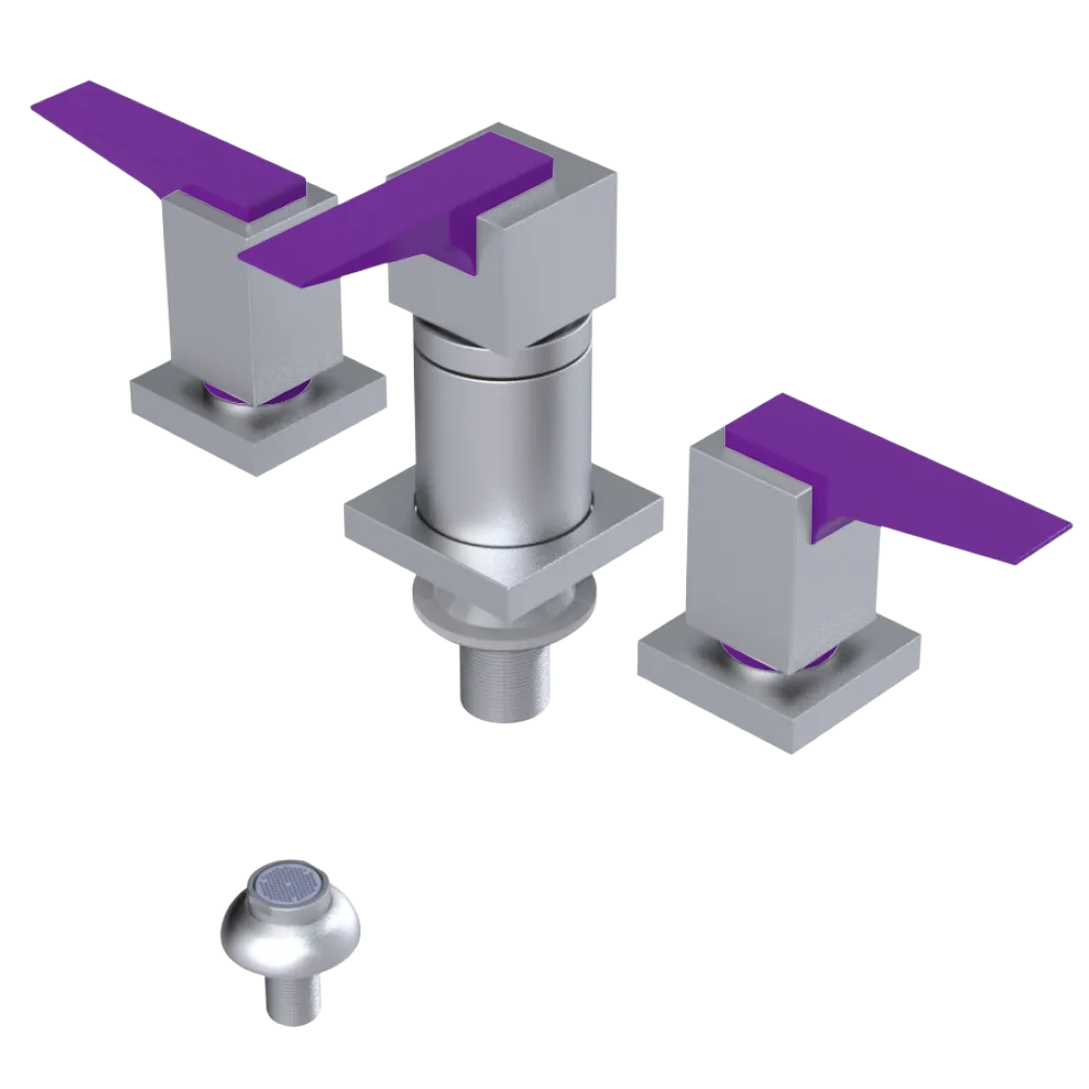 Rubinet Bidet Fitting with Spray, Diverter, and Vacuum Breaker (less drain) Satin Chrome
