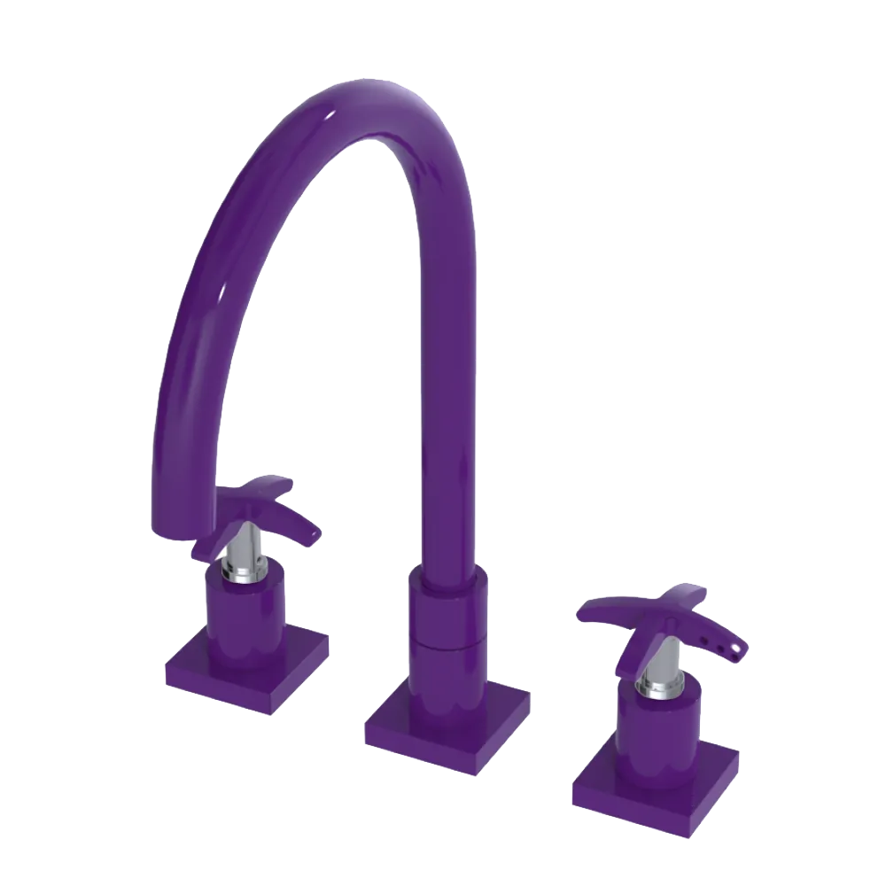 Rubinet Widespread Kitchen Set Purple Haze