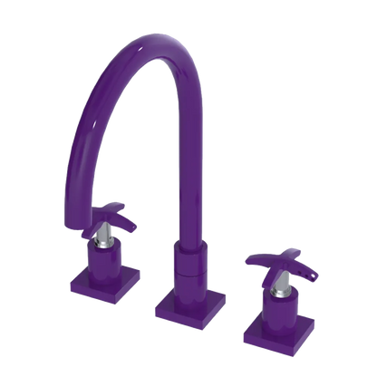 Rubinet Widespread Kitchen Set Purple Haze