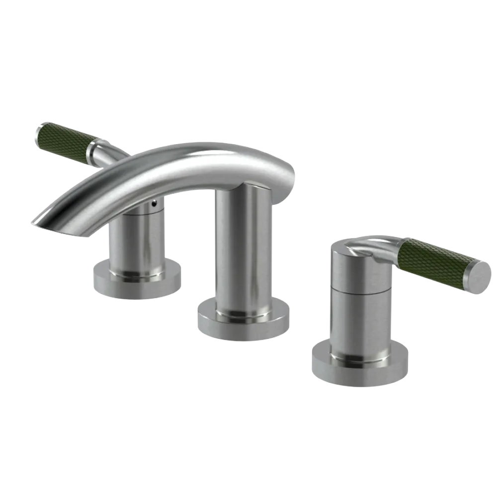 Rubinet Widespread Lav. Set. (less drain) Satin Nickel