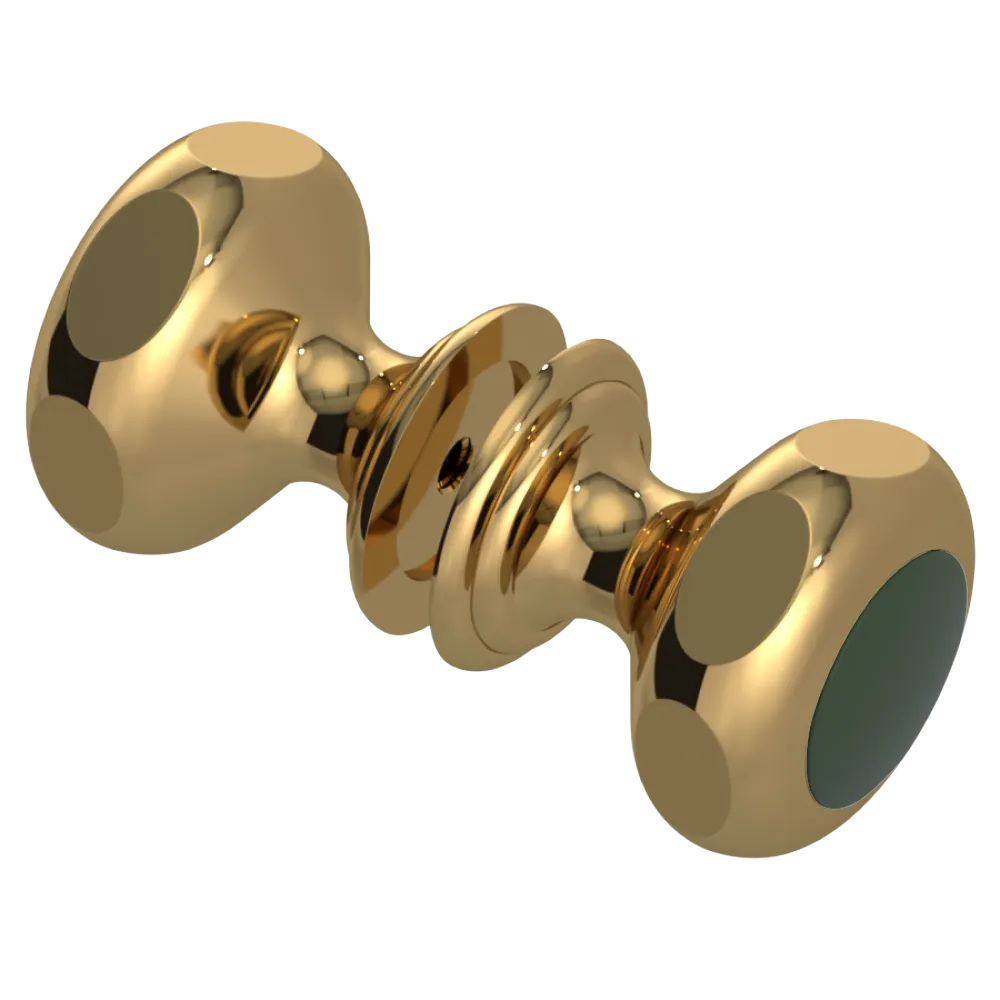 Rubinet Shower Door Knob (set) Gold