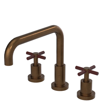 Rubinet Widespread Kitchen Set Tuscan Brass