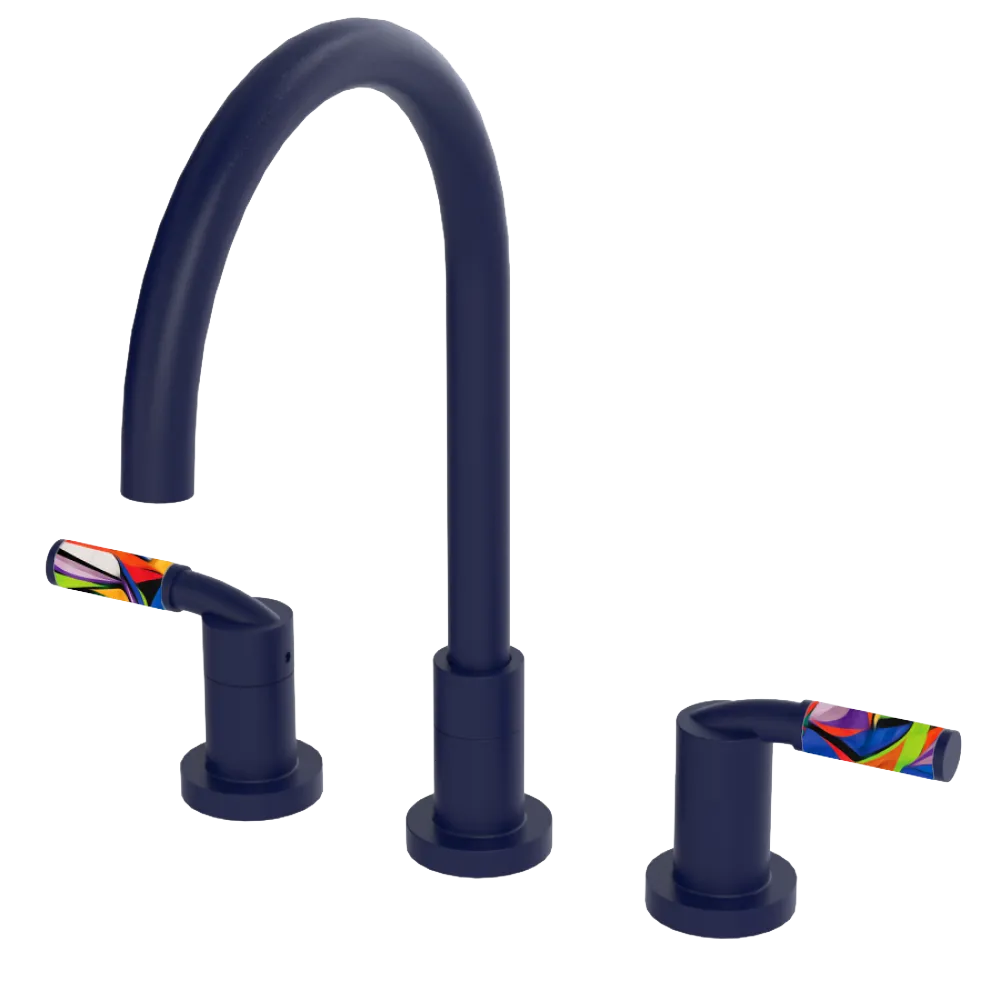 Rubinet Widespread Kitchen Set Midnight Blue